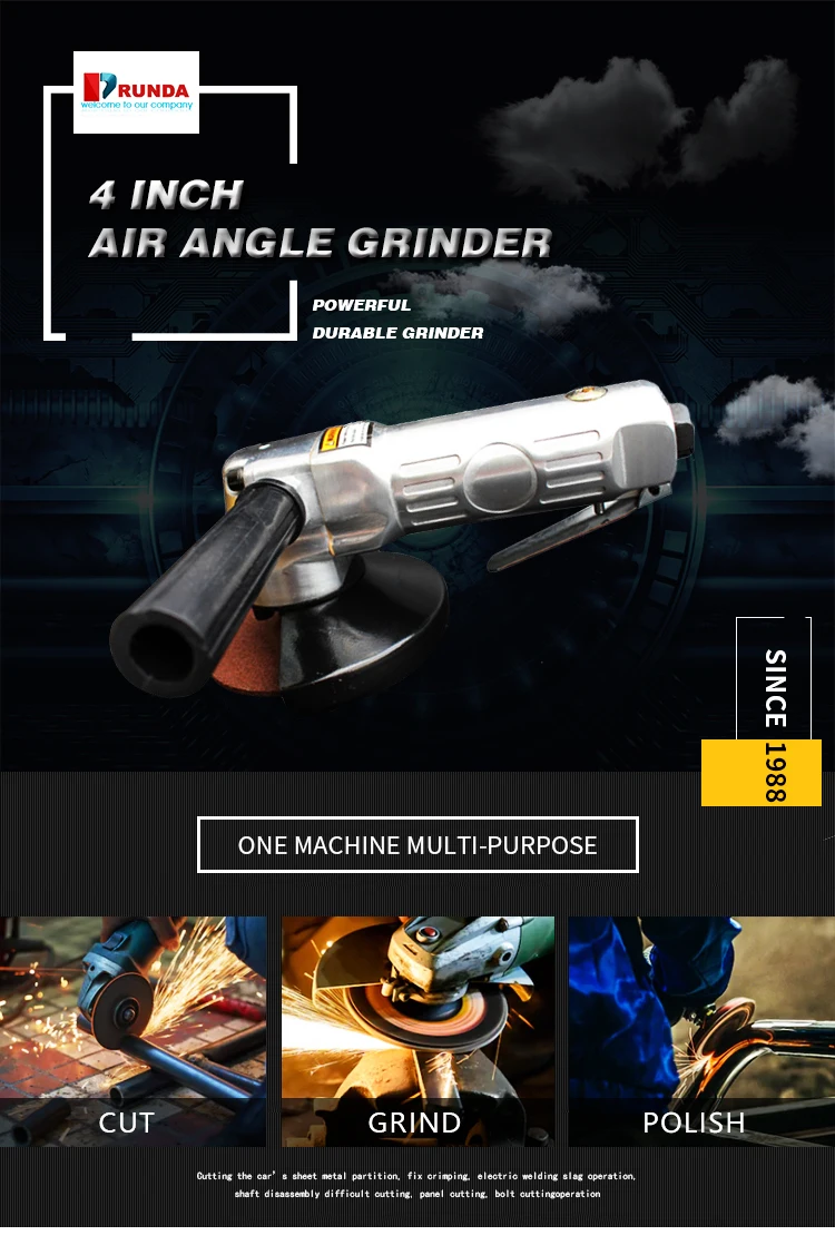 4 Inch Air Angle Grinder Sander Cut Off Polisher 11000rpm Pneumatic