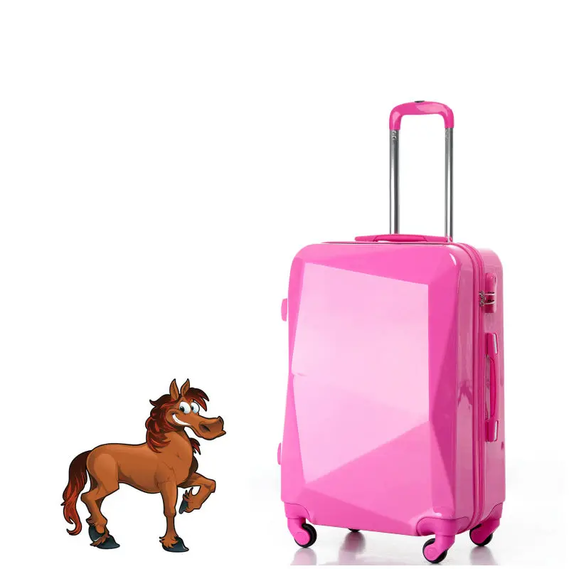 pink lightweight suitcase