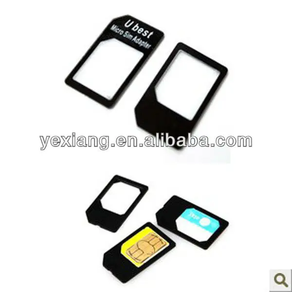 Convert Nano SIM Card to Micro Standard SIM Adapter Set For Apple iPhone