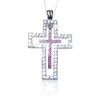 AAA zircon set engagement smart silver cross design nepal pendant