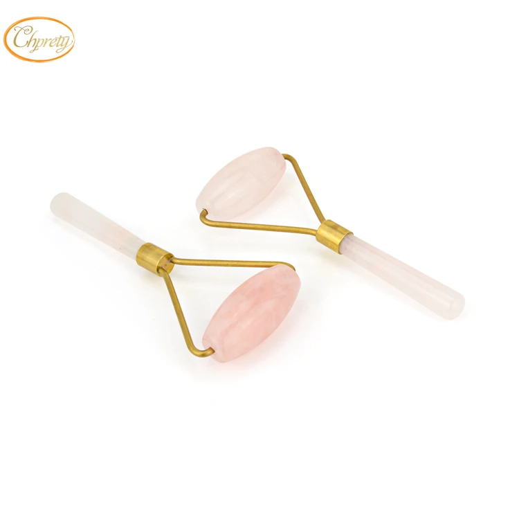 Professional Wholesale Face Massager Rose Quartz Jade Stone Facial Roller For Face In OEM Box