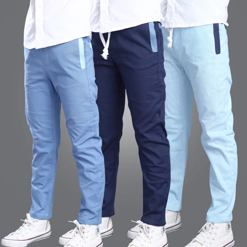 2016 summer boy pants boys trousers feet Spring and Autumn thin section cotton pants large influx
