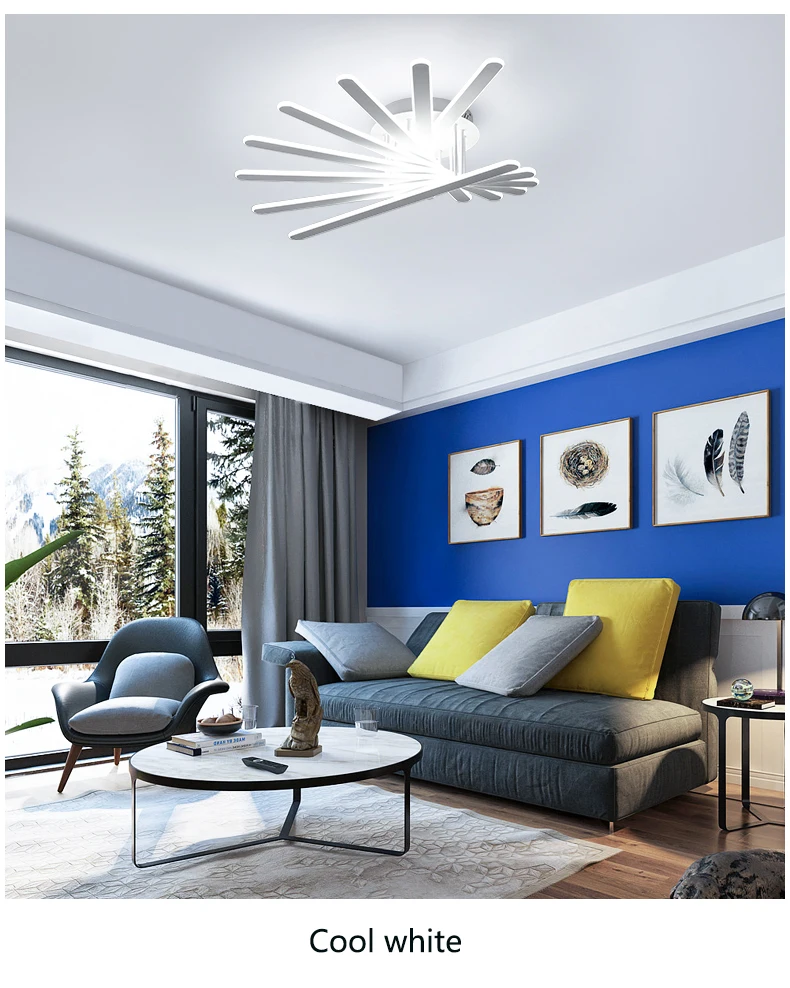 Luzes de Teto para Sala Lâmpada do Teto Setor Nova Chegada Estar Quarto Iluminacion Ac85-265v Superfície Montado Fixtuers Led 7 Cheap Luzes de teto