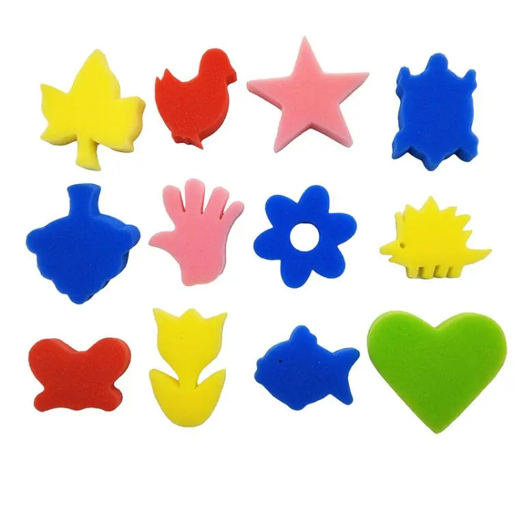 In43773-22 Assorted Paint Sponge Shapes,Kids Craft Kit For Painting  Colorful Sponges Art - Buy Kids Painting Drawing Crafts,Paint Sponge