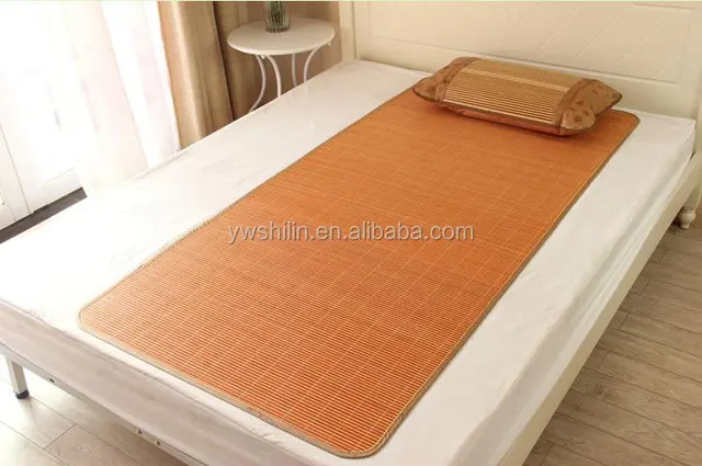 Roll Up Bamboo Bed Mat With Pillow Bamboo Sleeping Mat Bamboo