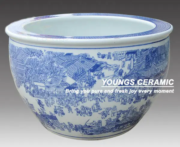 Whole Chinese Blue White Ceramic Planters Pots For Indoor And Whole Chinese Blue White Ceramic Planters Pots For Indoor And Outdoor