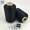 China manufacturer twisted and dyed 100% polyester weft yarn for weaving label