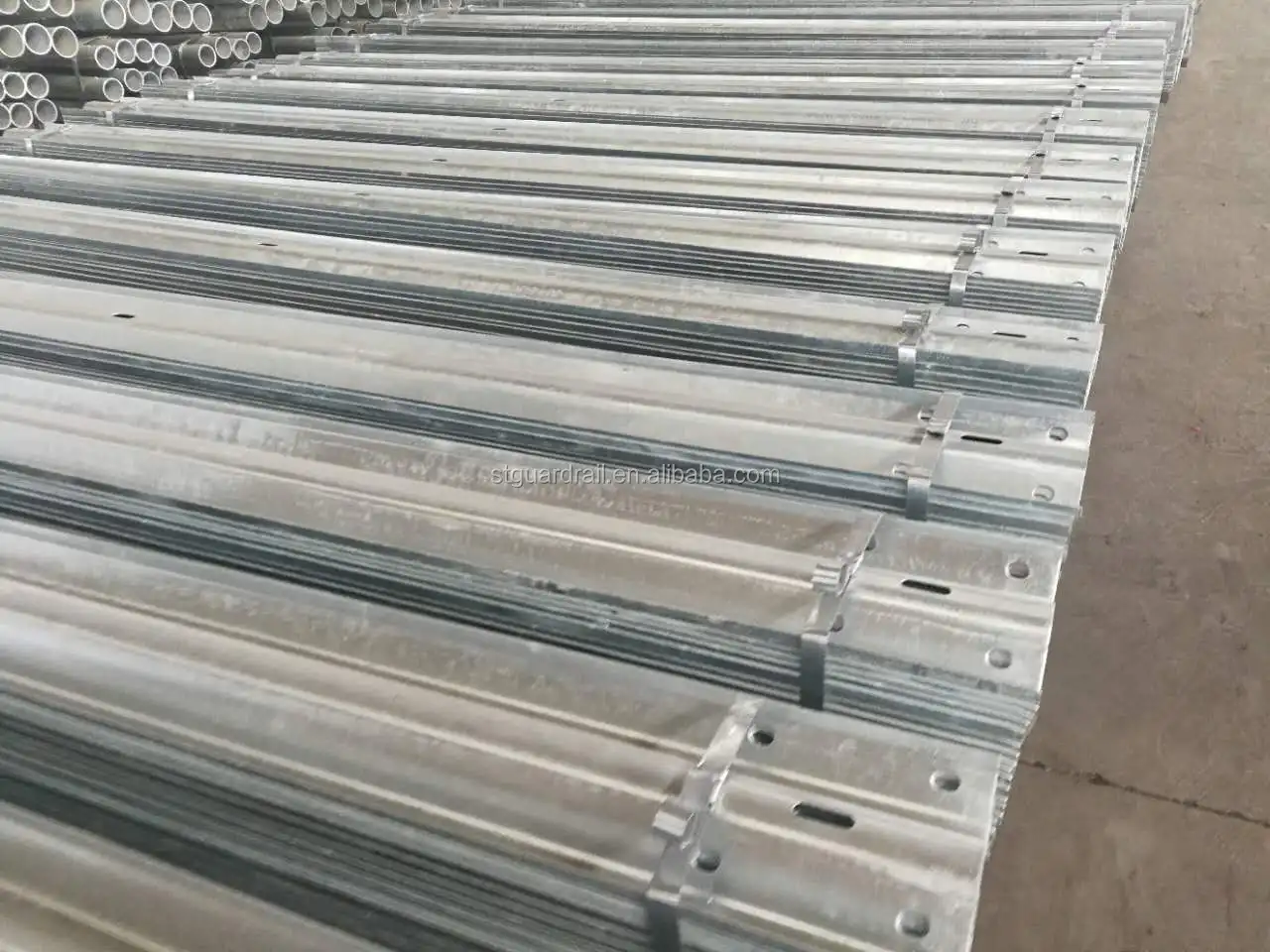 standard 4320x310x85x3mm silver galvanized w beam guardrail for highway