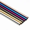 Reusable Rainbow Coloured Stainless Steel Drinking Straw
