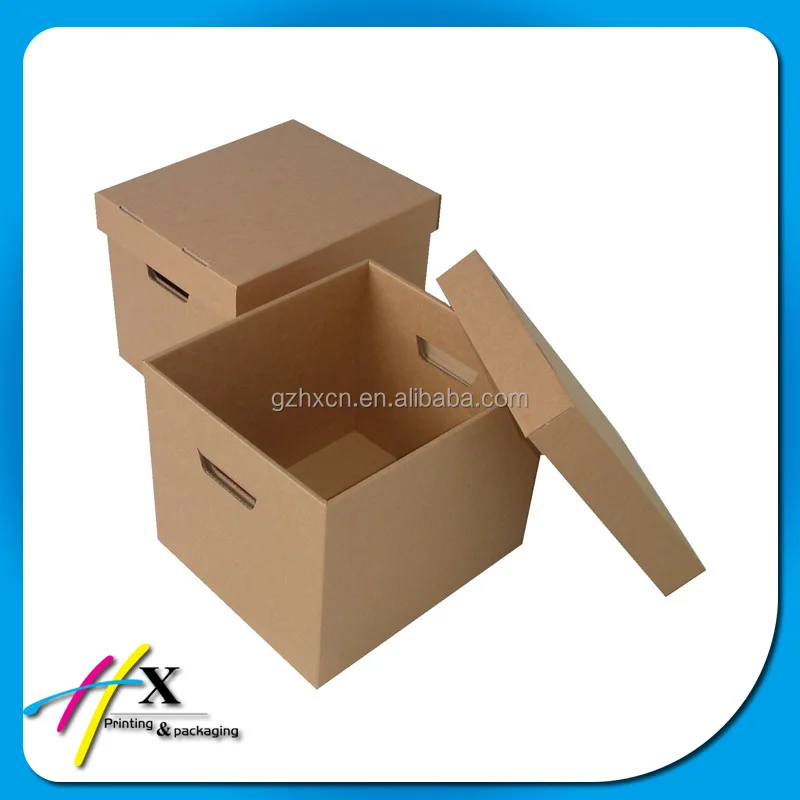 Die Cut Handle Plain Cardboard Box With Lid Buy Plain Small Cardboard