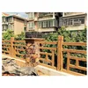 Exquisite vary plastic precast concrete cement imitation wood guard fencce moulding molds for home and garden yard river bank