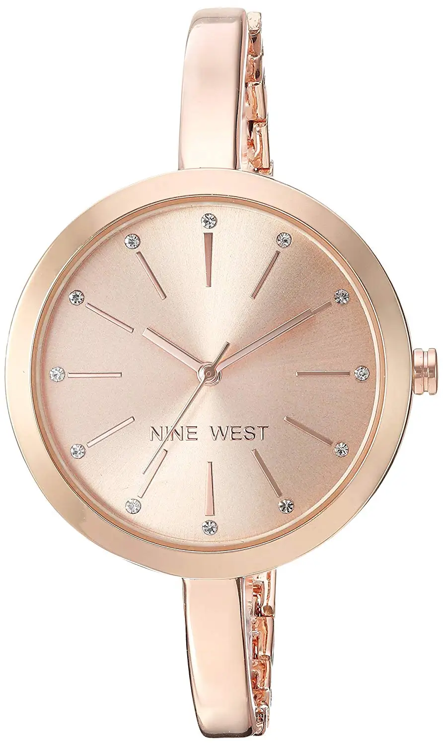 Nine West Women's Crystal Accented Bracelet Watch 2025