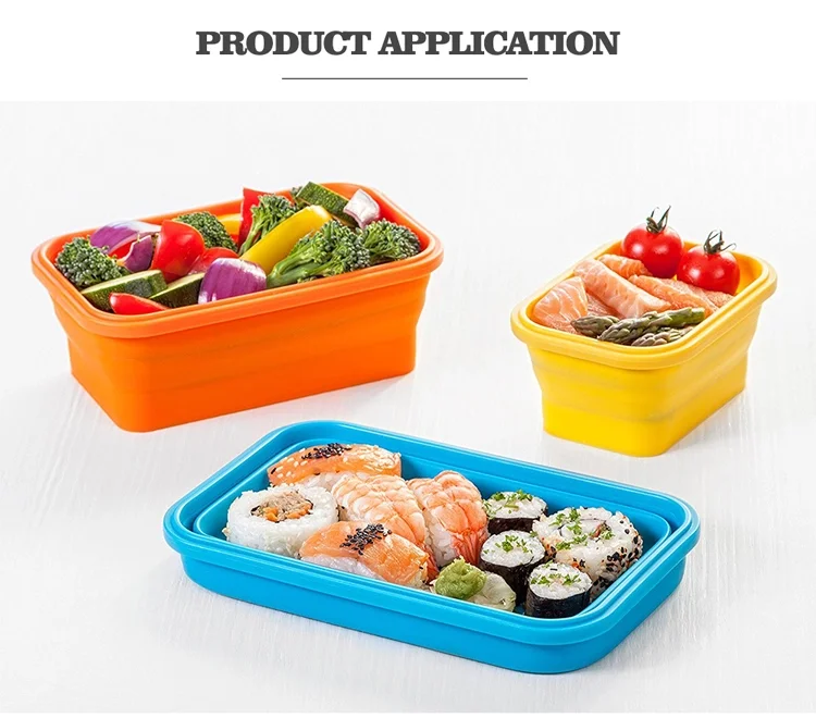 High Quality Food Grade Silicone Rubber Seal Food Container Folding Kid