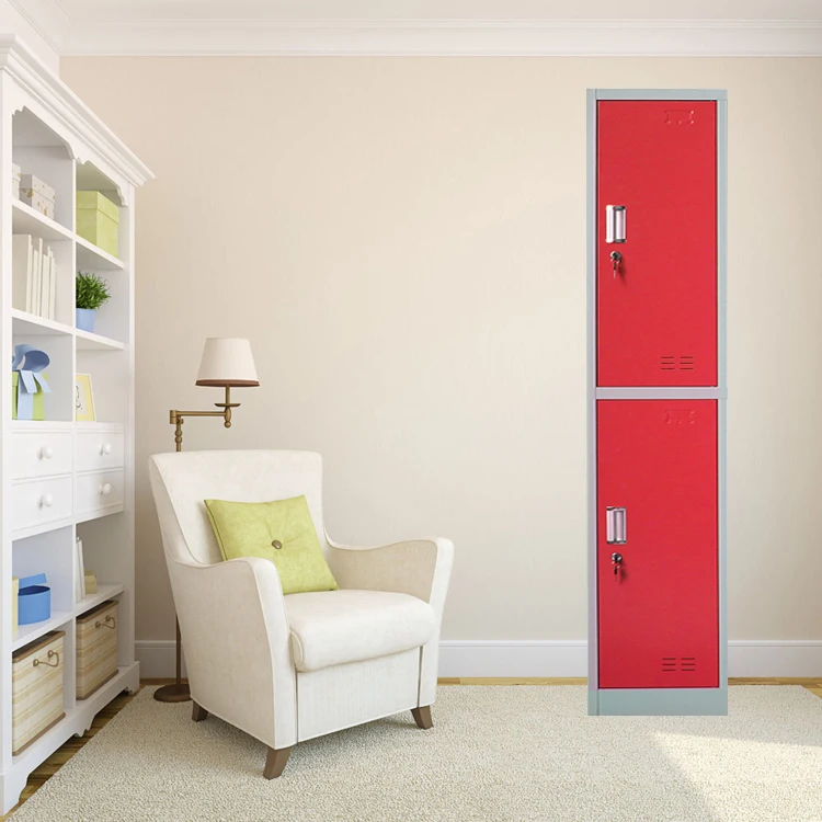 North American Metal Hostel 2 Tier Living Room Furniture Double Door