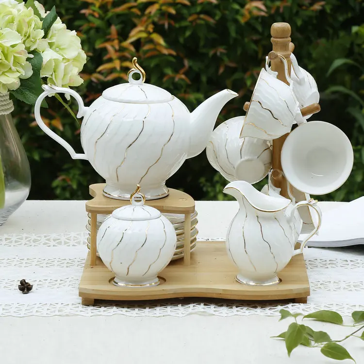 New Textured Design Modern Persian Tea Sets Fine Pakistan Bone China