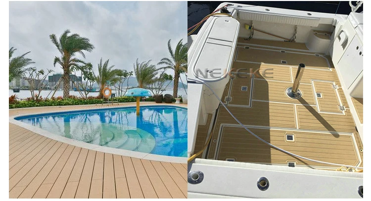 25 Meter Roll Marine Boat Yacht Synthetic Teak Deck Plank 200mm Without Caulking