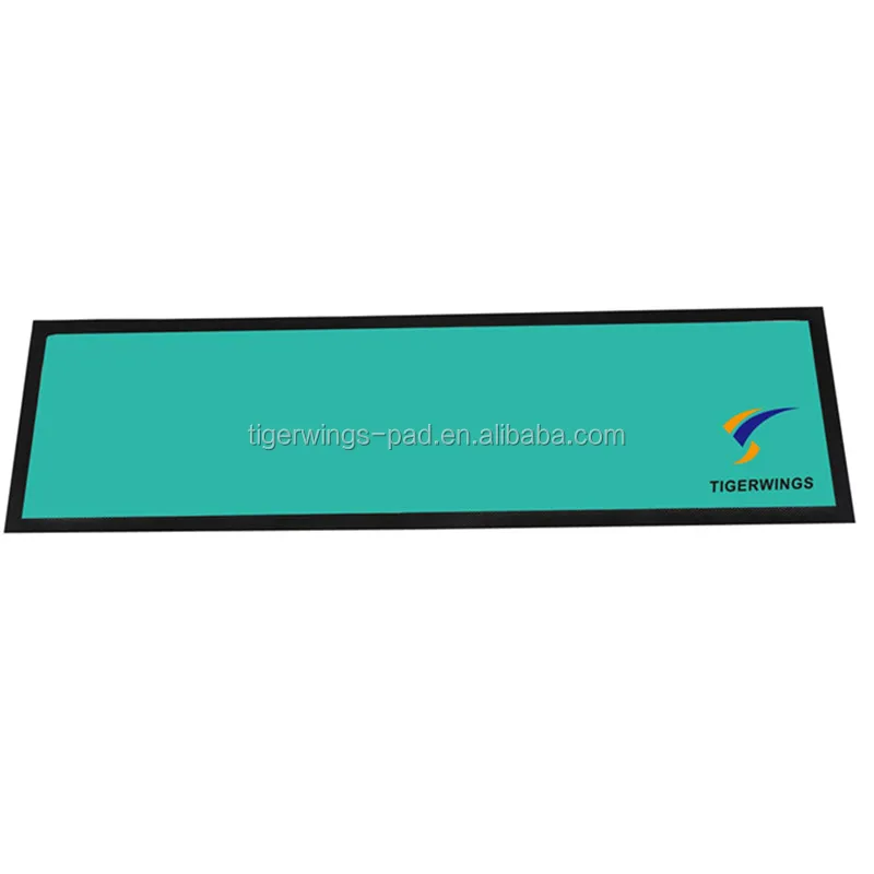 High quality cheap branded soft rubber imprinted beer bar mat with factory price