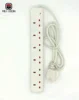 UK style 6 way power extension socket AC outlets extension socket