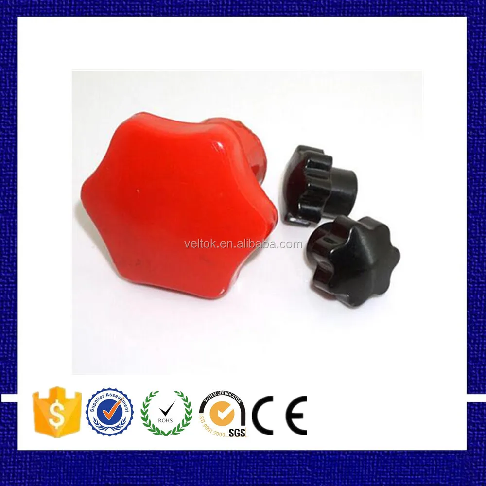 Metric Size Plastic Internal Hand Knobs,Plastic Lobed Grip,M6 X 1.0