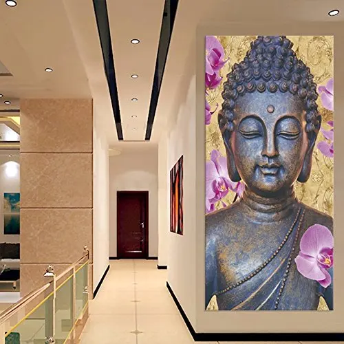 3D Afdrukken-Handgeschilderde Wall Art Canvas Schilderij Frame Kunstwerk, Groothandel Boeddha Schilderij Muur Kunstenaar Residence Decoratie