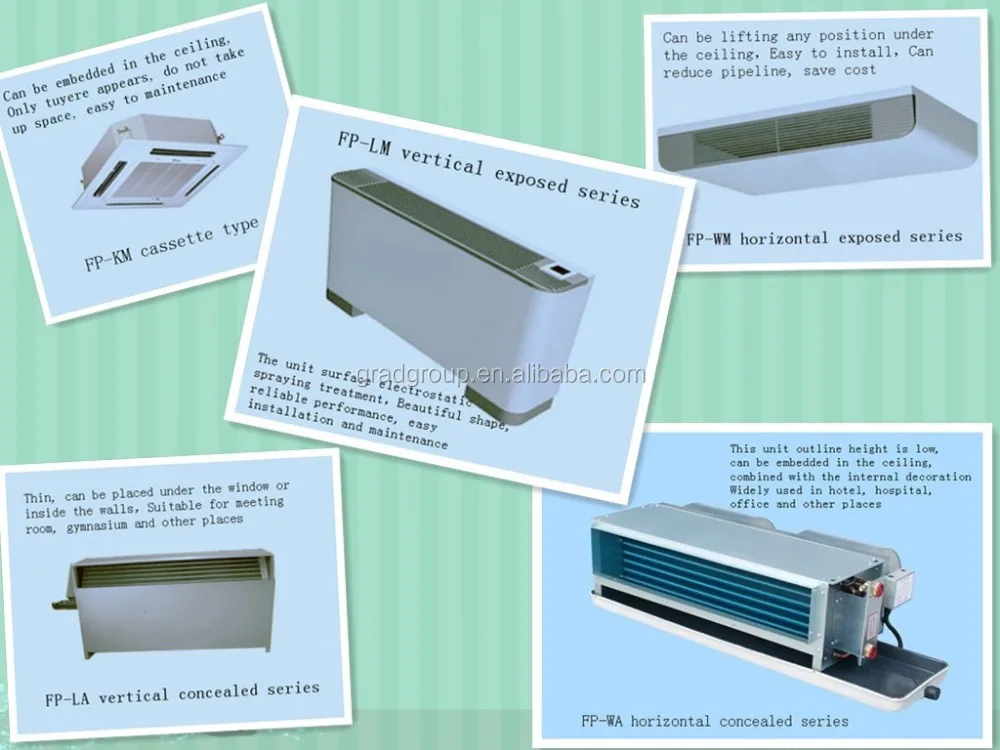 60000 Btu Fcu Chilled Water Fan Coil Unit Price Buy Water Fan Coil Unit Price,Chilled Water