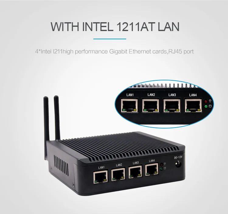Cheap Mini Pc Hardware Firewall With Cpu J1900 4 Lan Ports Motherboard