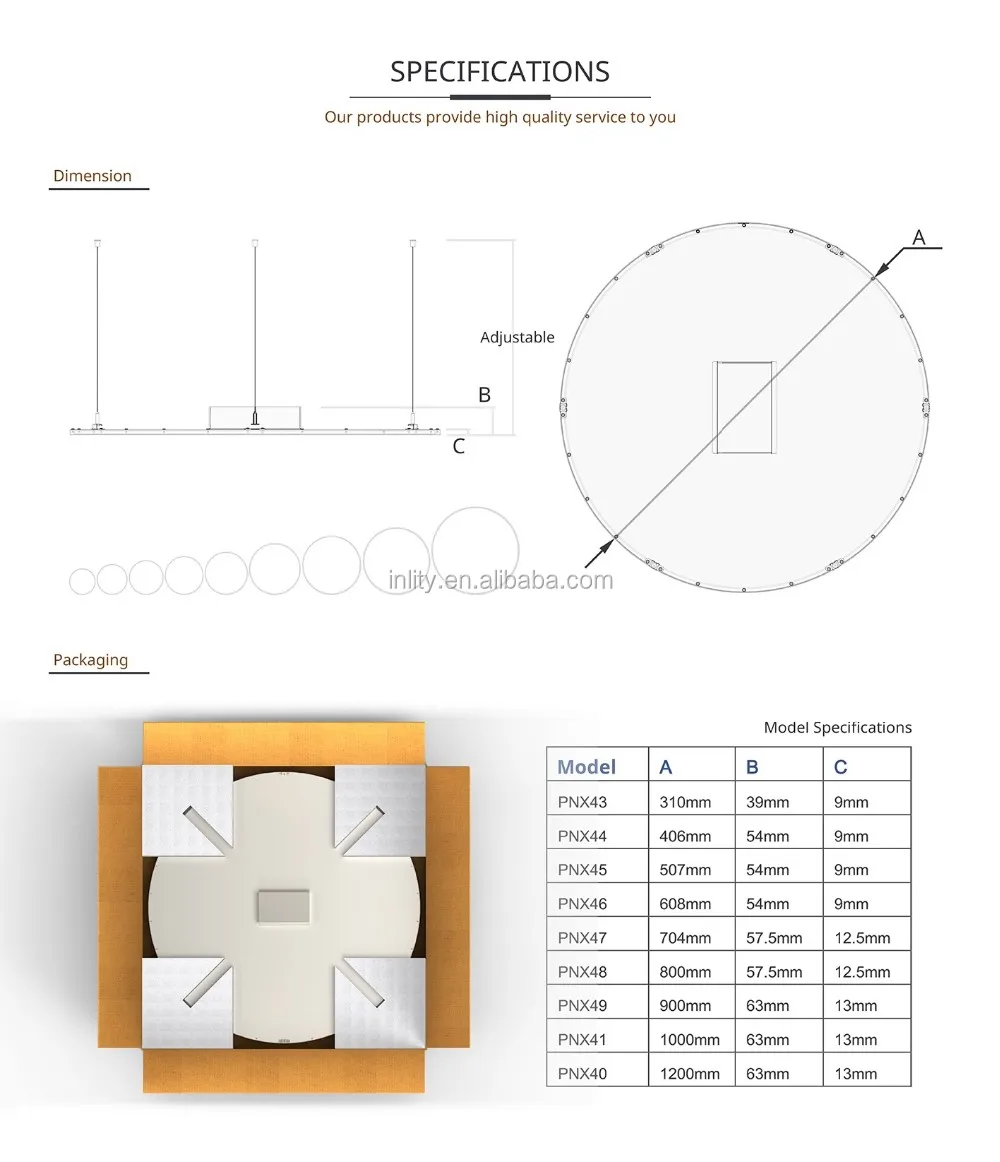 Dia 500mm New Products Round Panel Led Light With Dimming