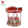 Wholesale Vintage Indoor Christmas Merry Go Round Mini Carousel with Musical And Colorful For Sale