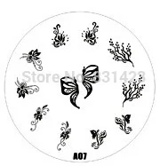 2015 new A Series A07 Nail Art Polish DIY Stamping Plates Image Templates Nail Stamp Stencil