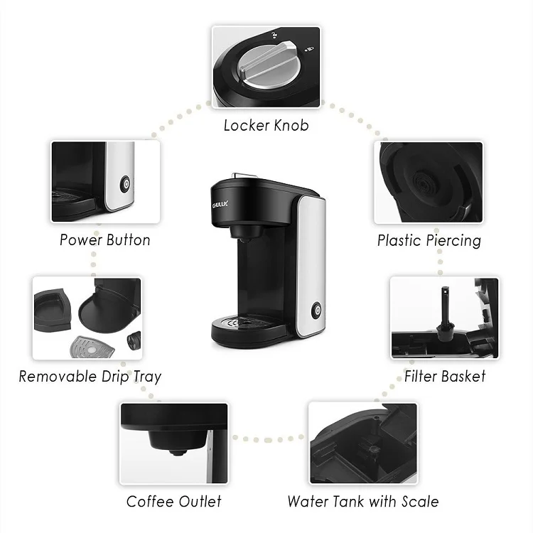 Etl Certified Best Single Cup Coffee Maker Portable Coffee Maker Home