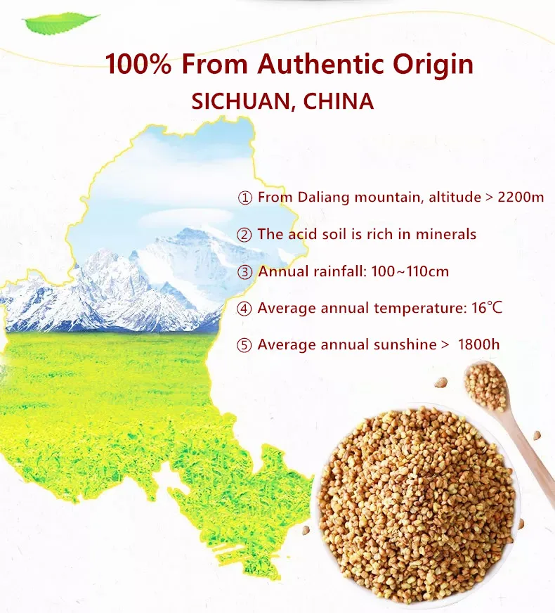 Whole Grain Buckwheat Tea Roasted Black Tartary Buckwheat Tea Granule