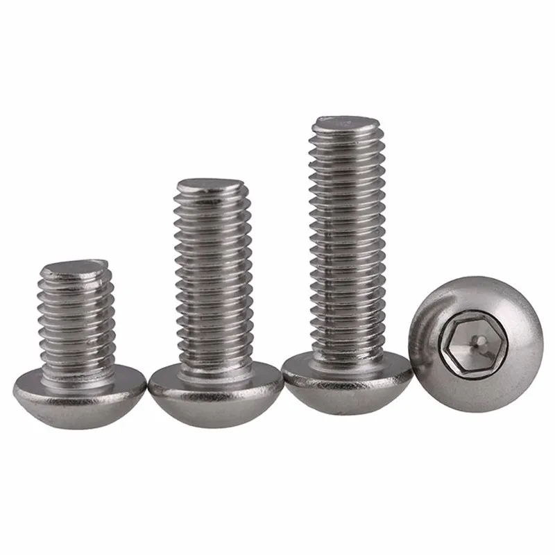 M2.5 Ss304 Ss316 Hex Socket Round Head Screw - Buy Hex Socket Round ...