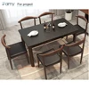 Walnut sideboard buffet cabinet dinning set table chair dining room set