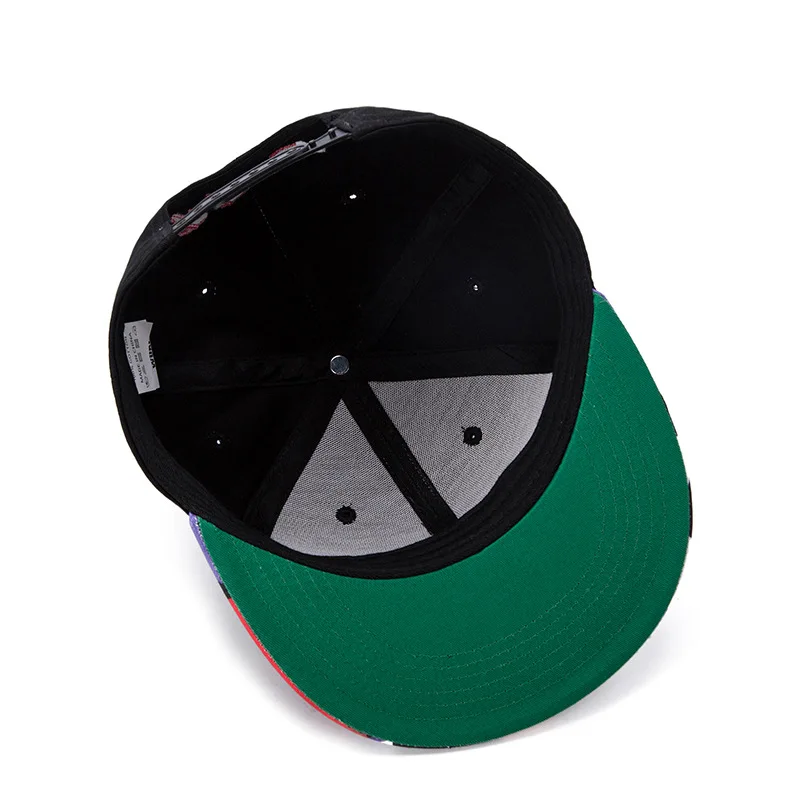 Wholesale Starter Caps Organic Casquette Snapback Hats With Green Under