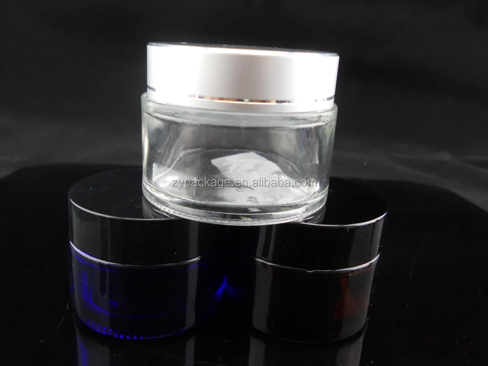 3oz 100ml Clear Glass Body Butter Jars Cosmetic Container Cream Jars