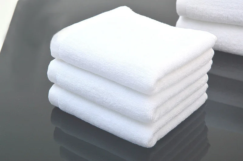 Best Price Wholesale High Quality White Plain 70*140cm Pakistan 21s Cotton Towels Set For Hotel
