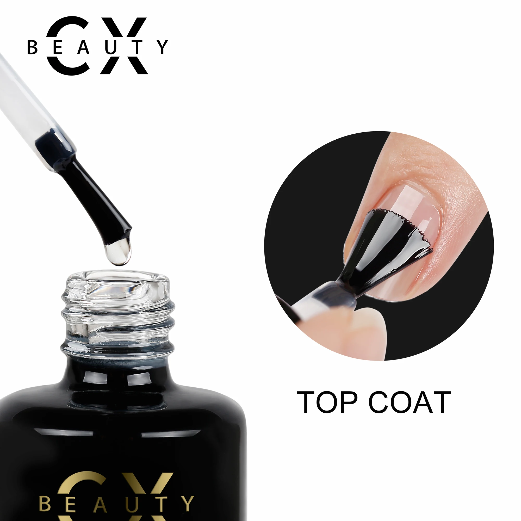 Cx Beauty Professional Cheap Wholesale 15ml No Wipe Gel Top Coat,Super ...