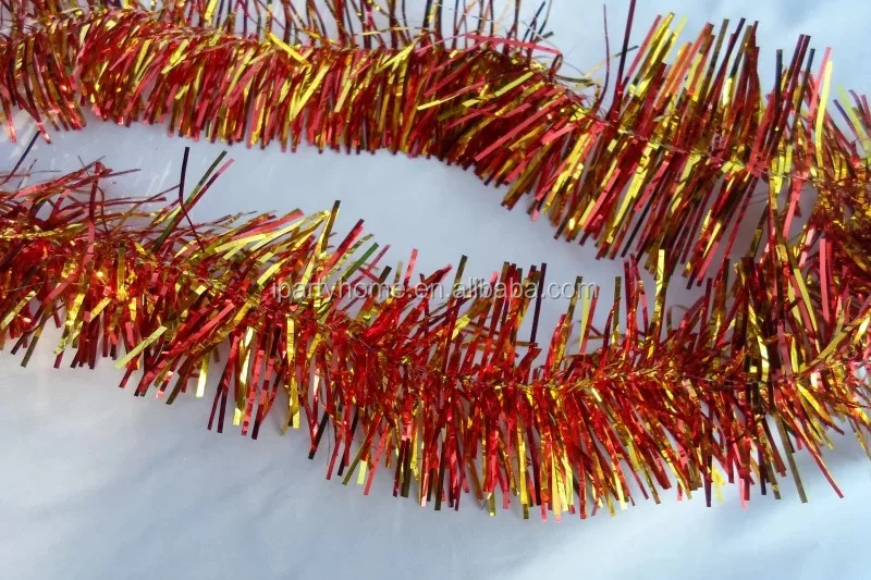 Wholesale Party Supplies Christmas Wired Gold Tinsel Garland Buy