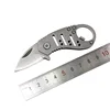 Multi mini folding pocket knife EDC key chain outdoor survival knife With bottle opener lanyard hole stonewash finish