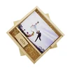 Engraved Custom Wood Album Photo Box With USB 2.0 Flash Drive Wedding Gift Fit For 4 *6 Inch Photos