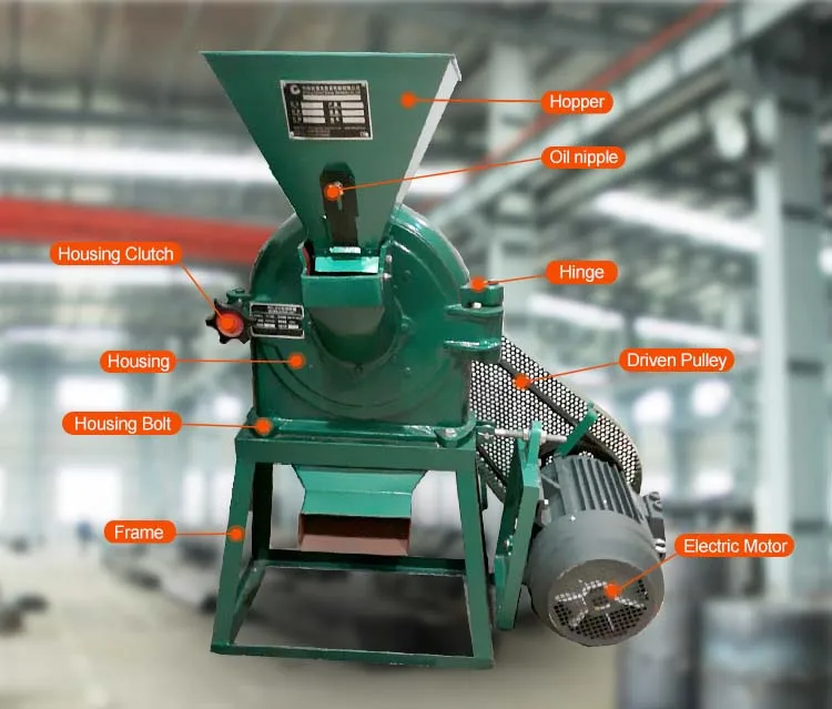 Electric corn/maize mill grinder /grain grinding machine for hot selling