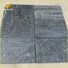 Popular black quartz floor tiles white raw stone