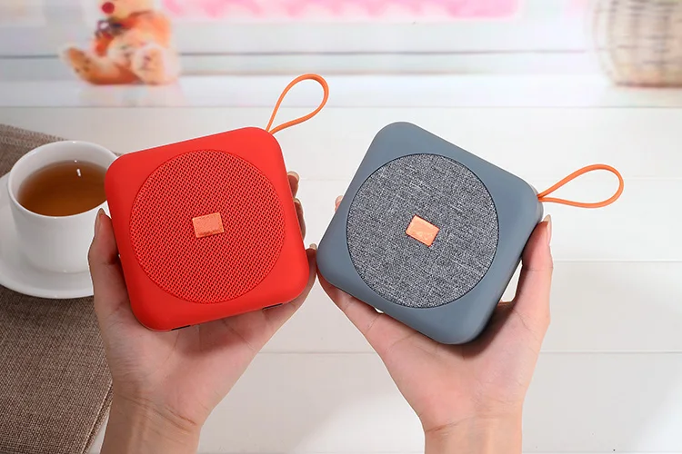 Factory Price Fabric Portable Handfree Wireless Bluetooth Speakers with FM Radio - ANKUX.COM