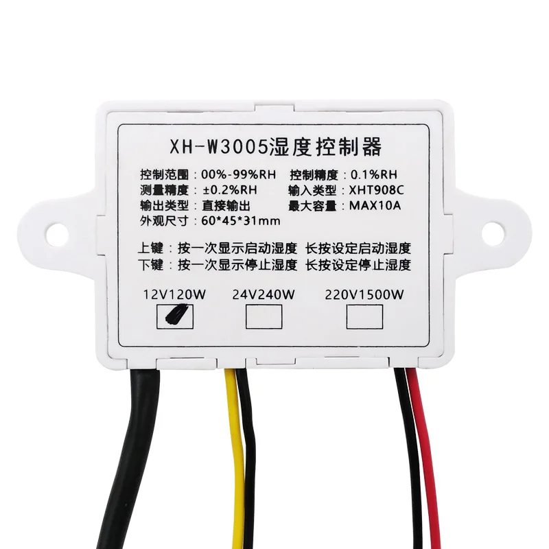 Digital Humedad Controlador Control Interruptor Higrómetro Higrostato 1pcs