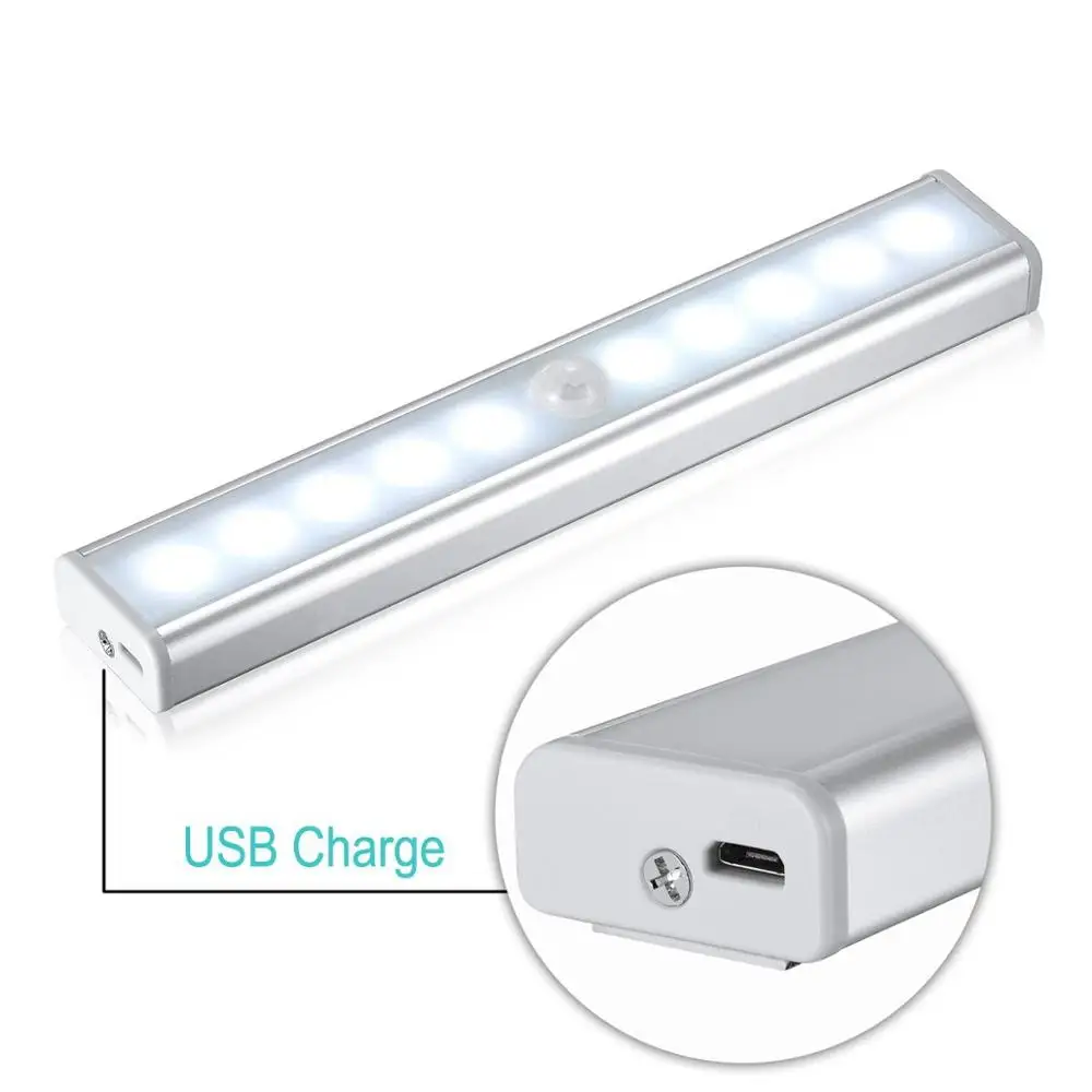 China Manufacturer Usb Rechargeable Wireless 10led