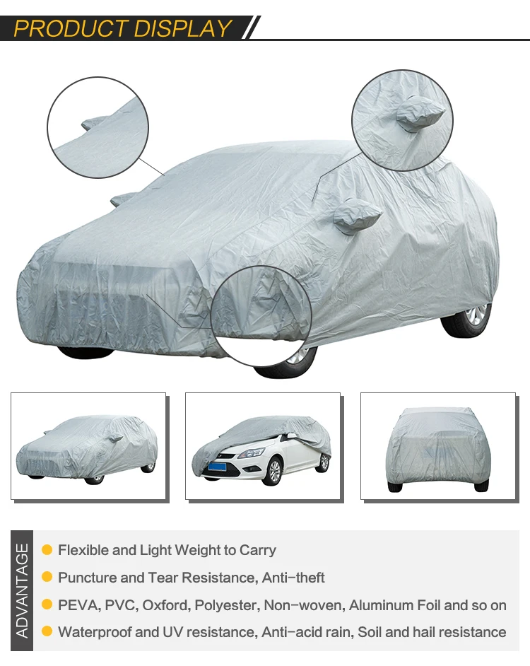 China Non-woven Waterproof Canvas Car Cover - Buy Canvas Car Cover ...