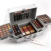 New 2017 High Quality Professional Cosmetic Case Makeup Kit Eye shadow Blush Mirror Concealer Lipstick Case Suitcases