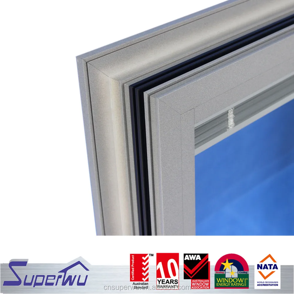 Solution to hurricane proof Electronic Component Transistor double glazed aluminum fixed window in Australia USA market