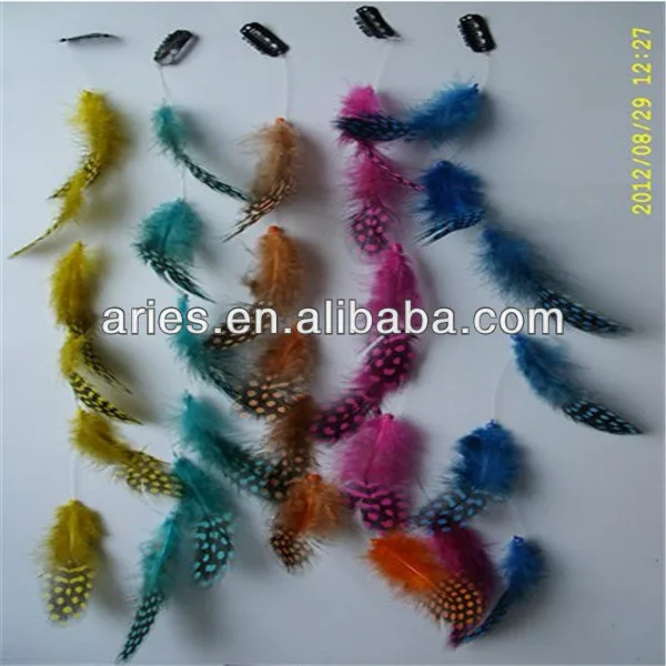 Grizzly All Bright Color Rooster Feather Hair Extension 16 Inch