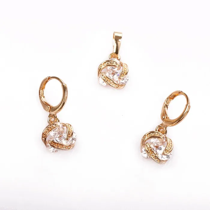 18k/rose Gold Stylish Fake Gold Jewelry Set Design For Women Buy